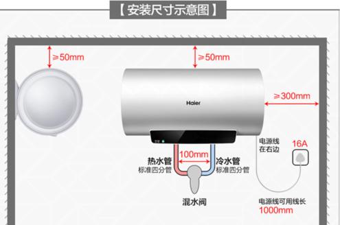 热水器水管高度尺寸图片 (图1)